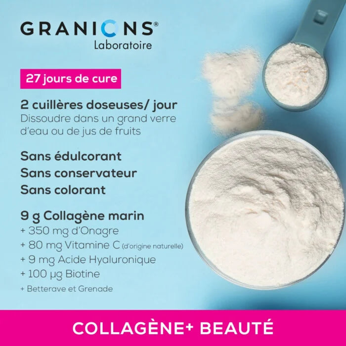 Collagène Beauté Grenade – Peptides Marins + Vitamine C Acérola