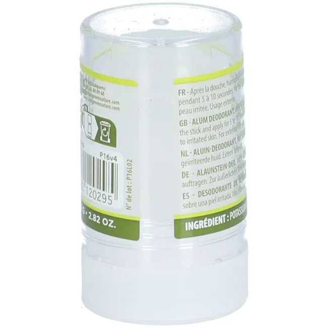 Déodorant stick à la pierre d'alun - 100% naturel