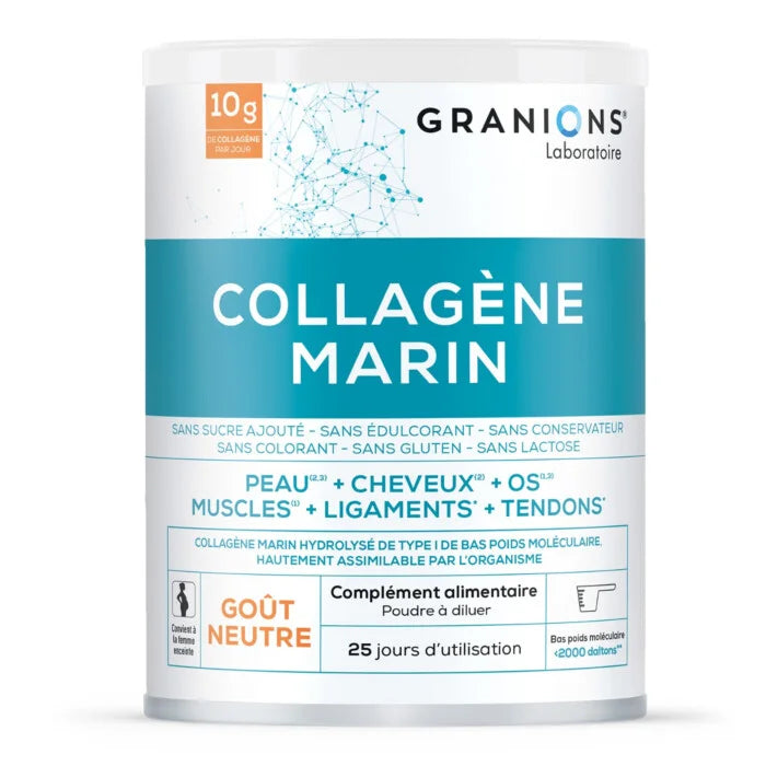 Collagène Marin Neutre – Peptides Hydrolysés + Vitamine C Acérola