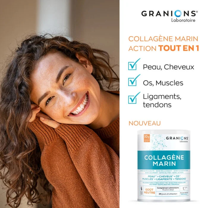Collagène Marin Neutre – Peptides Hydrolysés + Vitamine C Acérola