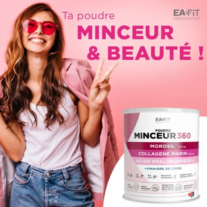 Poudre Minceur 360 avec Collagène marin & Acide hyaluronique