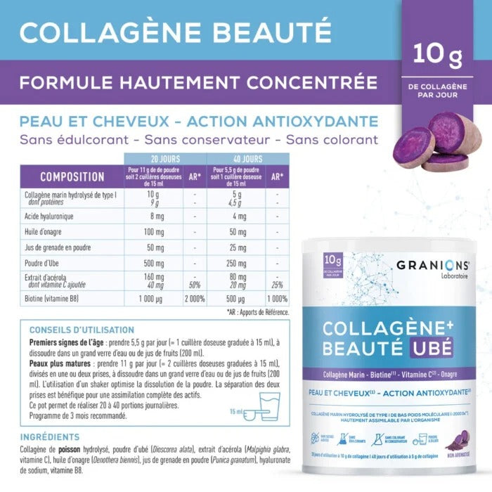 Collagène+ Beauté Ubé - peau & cheveux