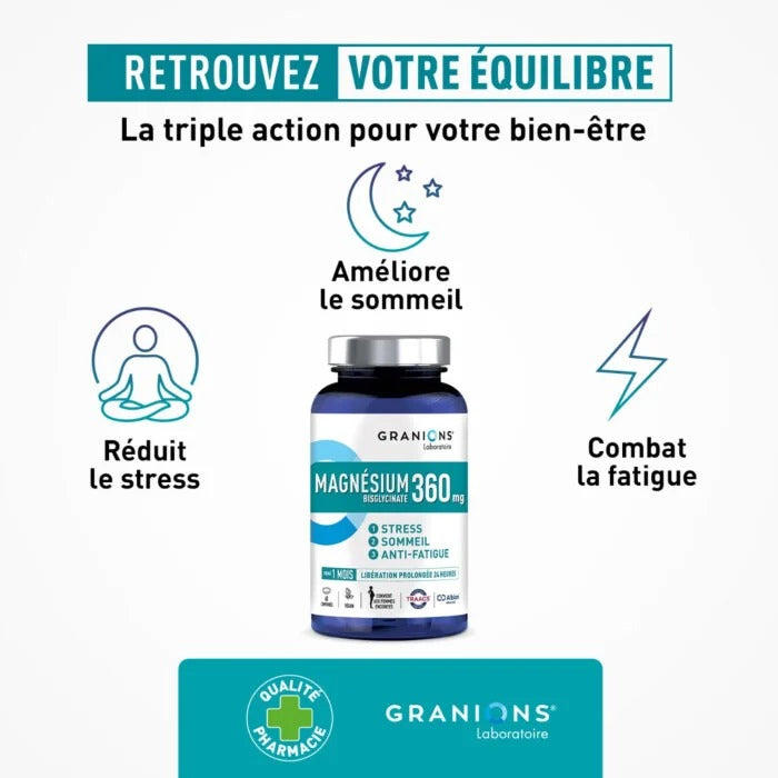 Magnésium Bisglycinate 360mg Granions