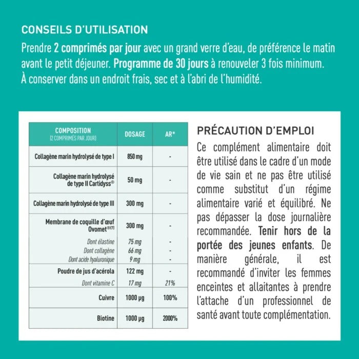 Collagène+ Multi - 5 types de collagène, action 10-en-1