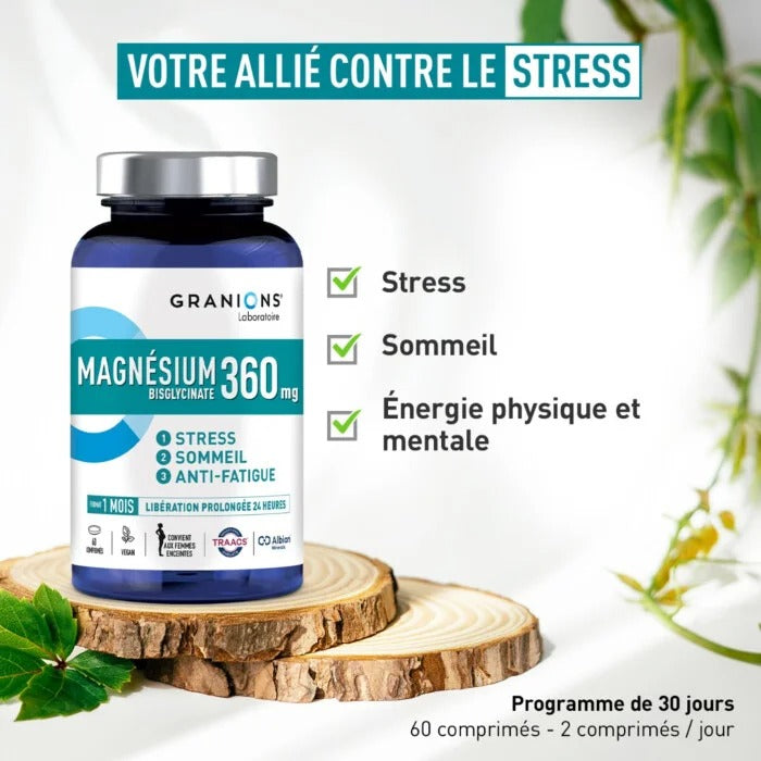 Magnésium Bisglycinate 360mg Granions